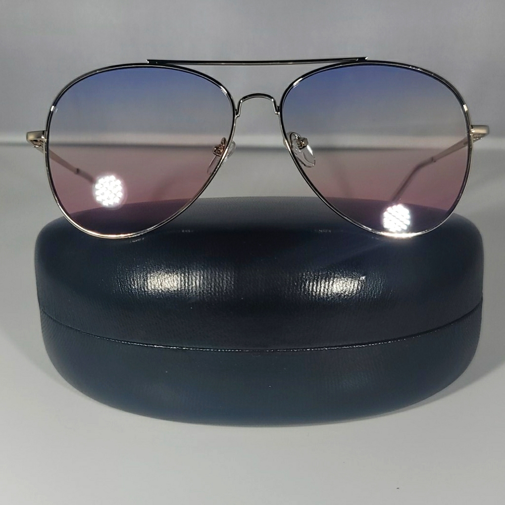 New Red and blue ombre aviator sunglasses